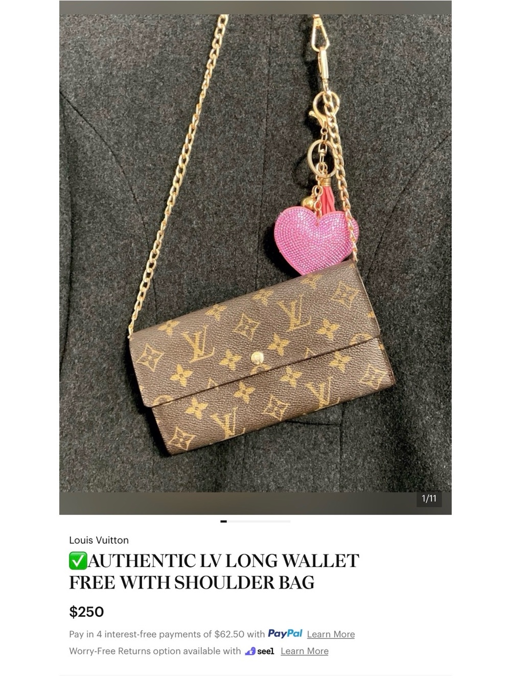 ✅AUTHENTIC LV Monogram POCHETTE BANDOLIER LOUIS VUITTON - Picture 2 of 13